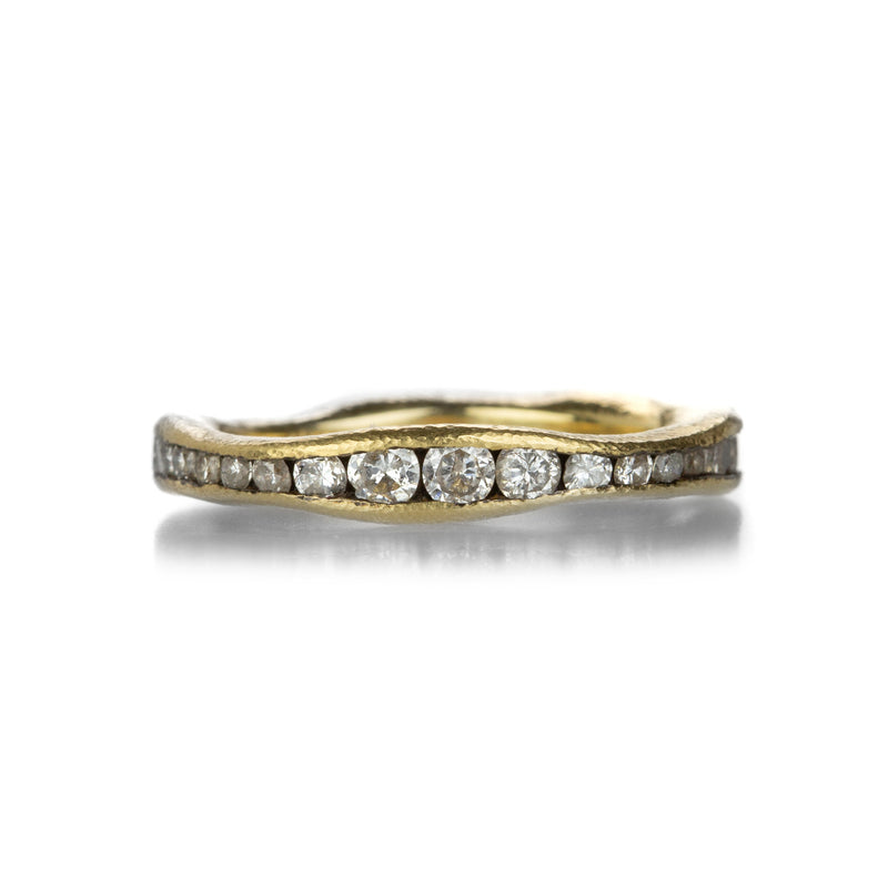 Todd Pownell 18k Organic Channel Eternity Band | Quadrum Gallery