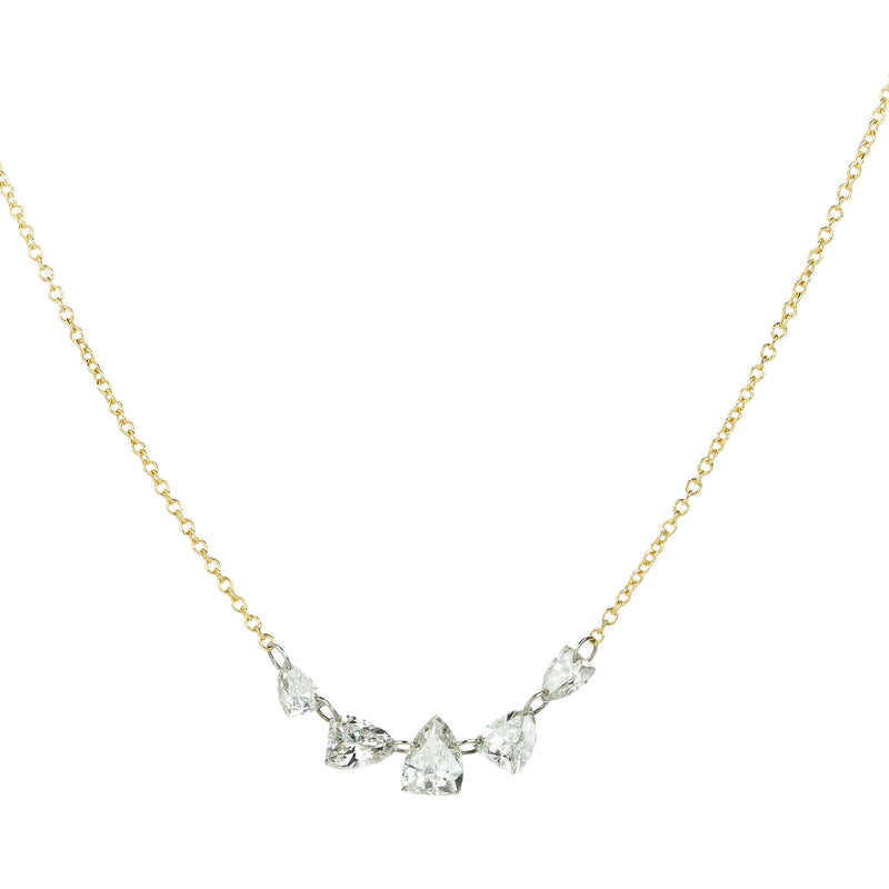 Todd Pownell 18k Trillion Diamond Necklace | Quadrum Gallery