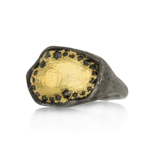 Todd Pownell Hammered Irregular Shaped Ring | Quadrum Gallery