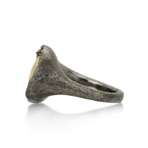 Todd Pownell Hammered Irregular Shaped Ring | Quadrum Gallery