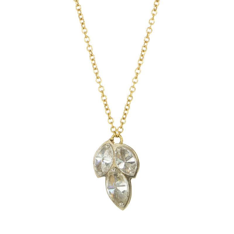 Todd Pownell Inverted Marquise Three Diamond Necklace | Quadrum Gallery