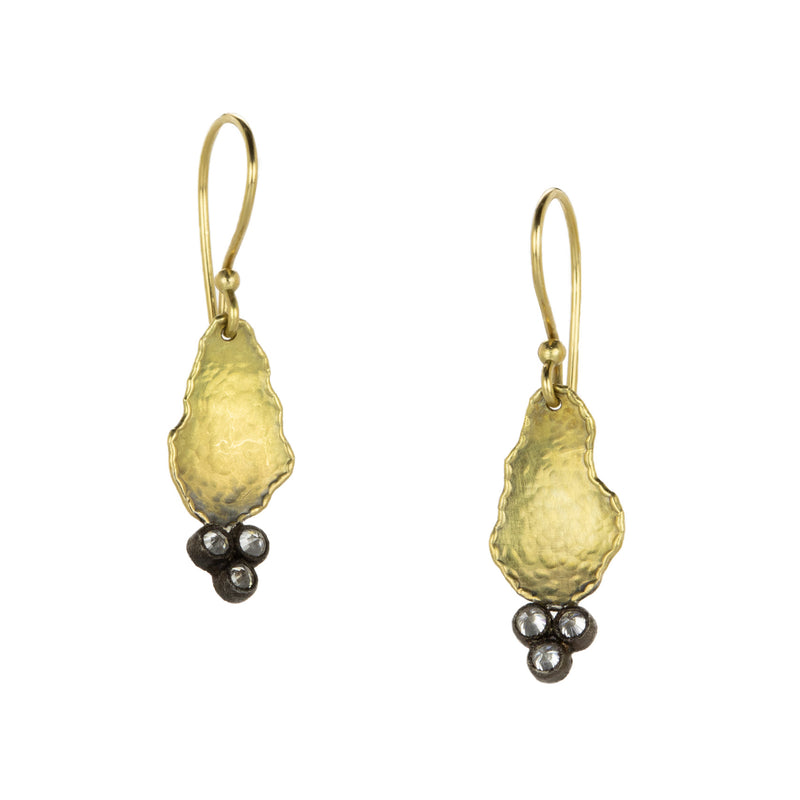 Todd Pownell Hammered Irregular Drop Earrings | Quadrum Gallery