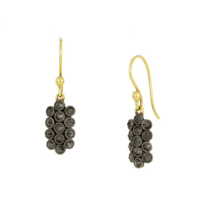 Todd Pownell Inverted Black Diamond Drop Earrings | Quadrum Gallery