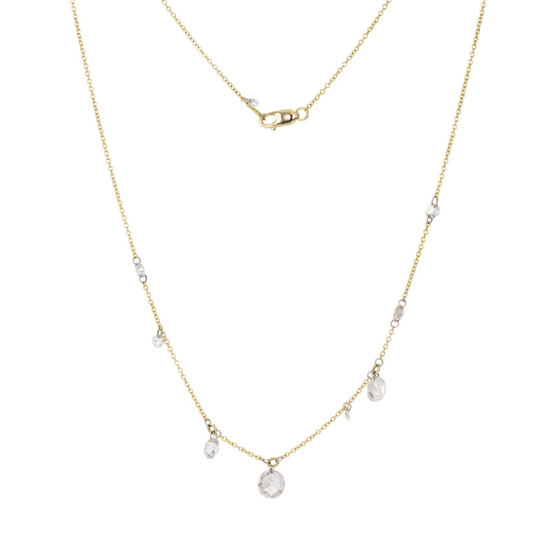 Todd Pownell Delicate Mixed Rose Cut Diamond Necklace  | Quadrum Gallery