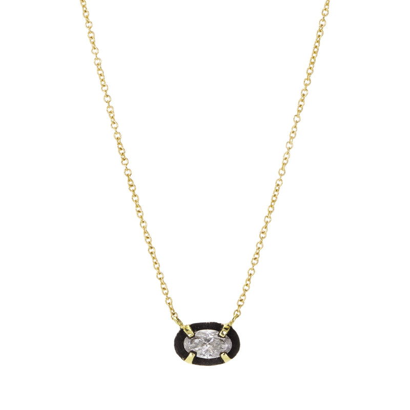 Todd Pownell Oval Diamond Pendant Necklace | Quadrum Gallery