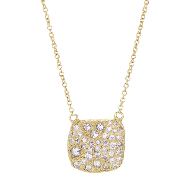 Todd Pownell Rectangular Diamond Tablet Pendant Necklace | Quadrum Gallery