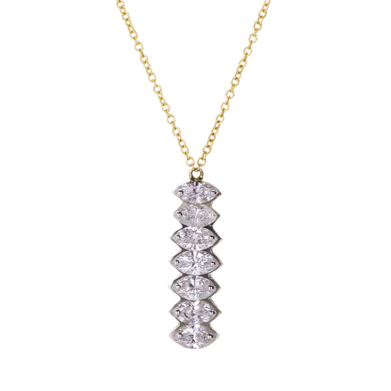 Todd Pownell Seven Marquise Diamond Pendant Necklace | Quadrum Gallery