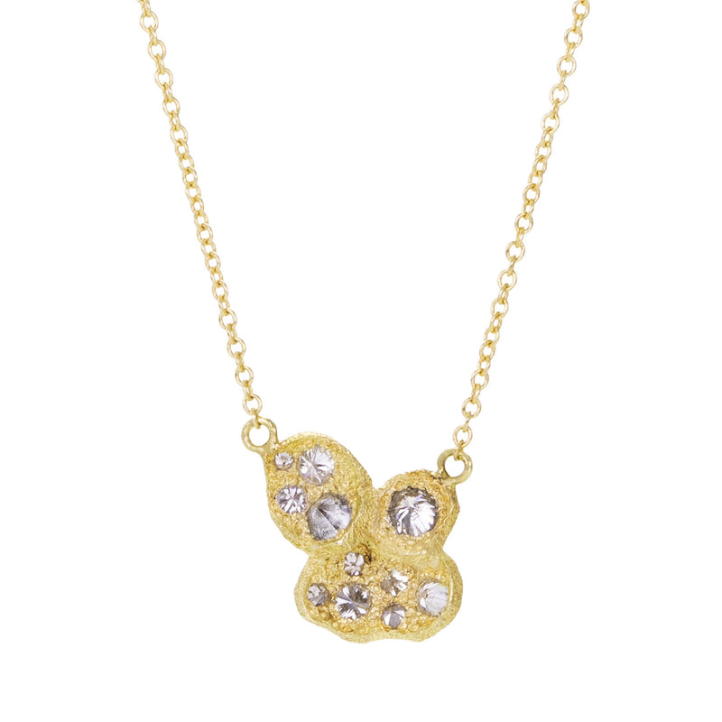 Todd Pownell 18k Diamond Cluster Pendant Necklace | Quadrum Gallery