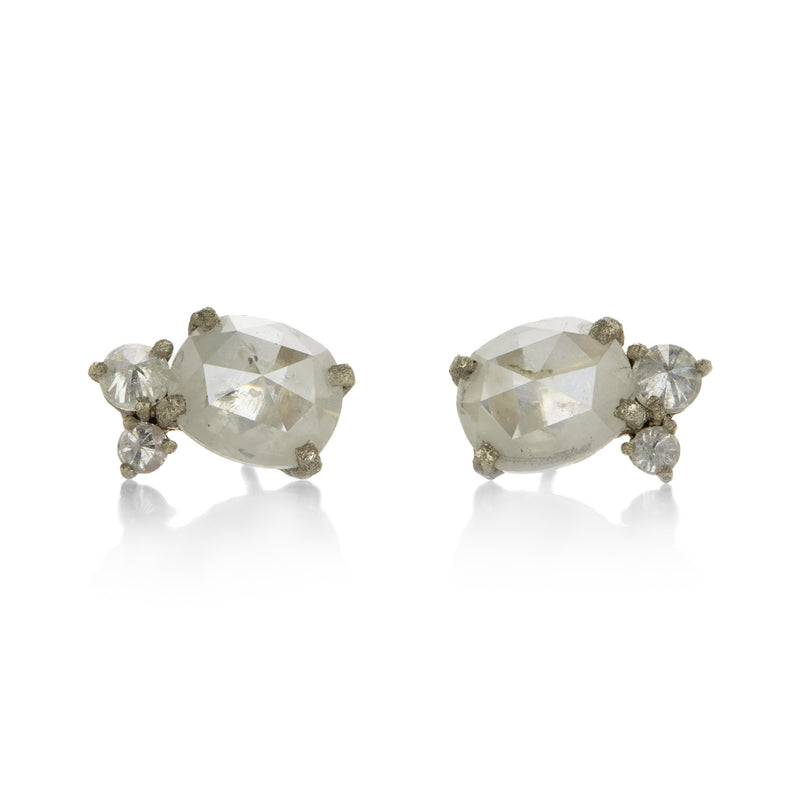 Todd Pownell Milky Rose Cut Diamond Studs | Quadrum Gallery
