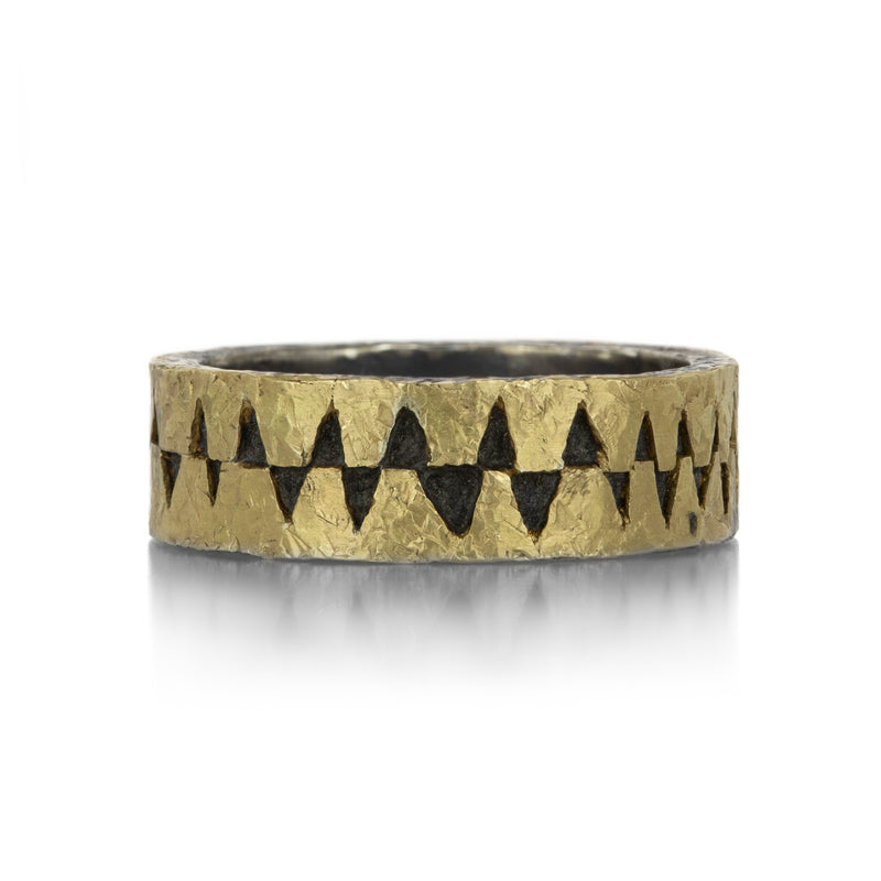 Todd Pownell Angled Cuts Wide Band | Quadrum Gallery