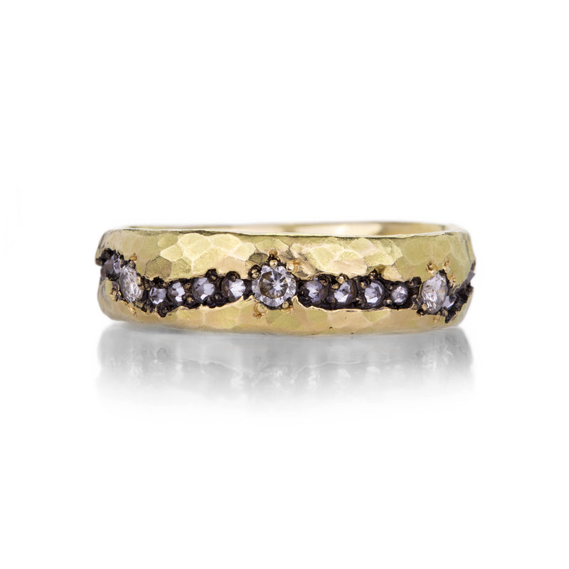 Todd Pownell 18k White Diamond Fissure Band | Quadrum Gallery