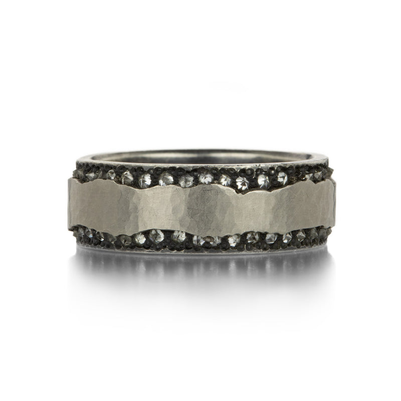Todd Pownell Wide Inverted Diamond Platinum Band | Quadrum Gallery
