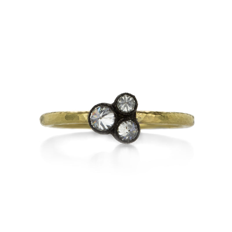 Todd Pownell Mixed Metal Three Diamond Ring | Quadrum Gallery
