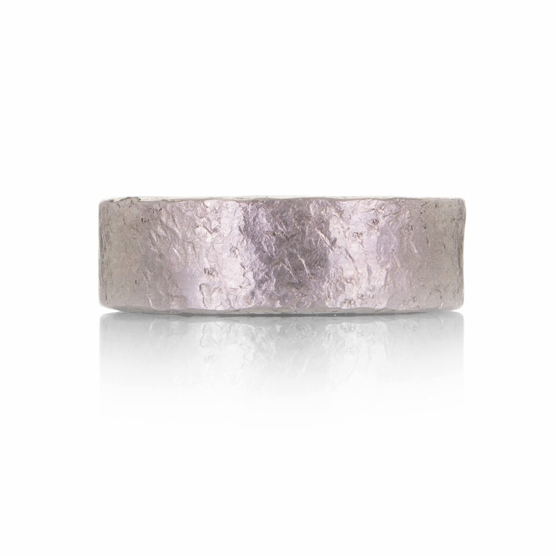 Todd Pownell Platinum Rustic Hammered Band | Quadrum Gallery