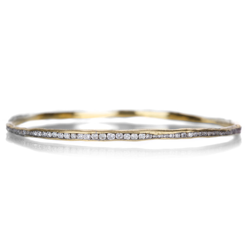 Todd Pownell 18k Yellow Gold Channel Set Diamond Bangle | Quadrum Gallery