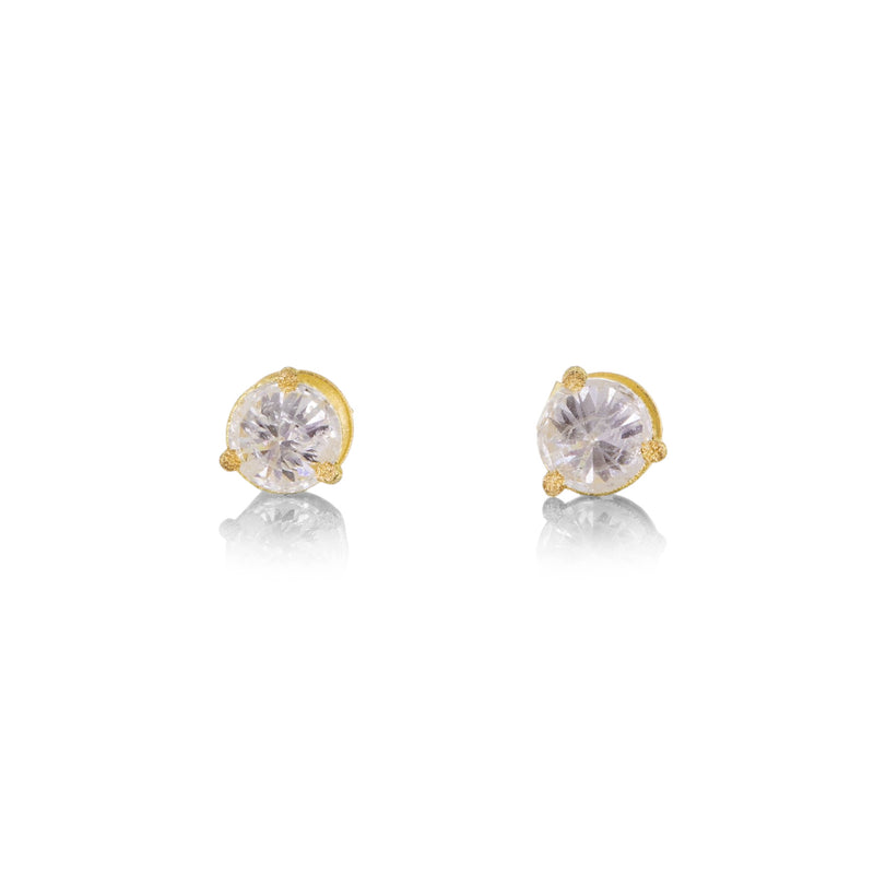 Todd Pownell 18k Inverted White Diamond Studs | Quadrum Gallery