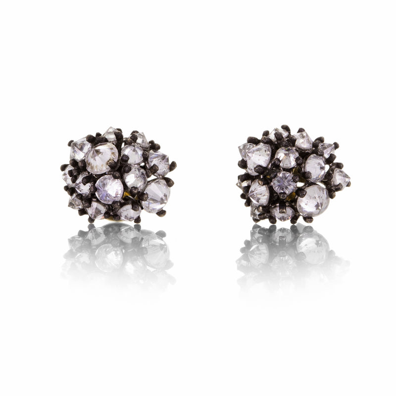 Todd Pownell Clustered Inverted Diamond Studs | Quadrum Gallery