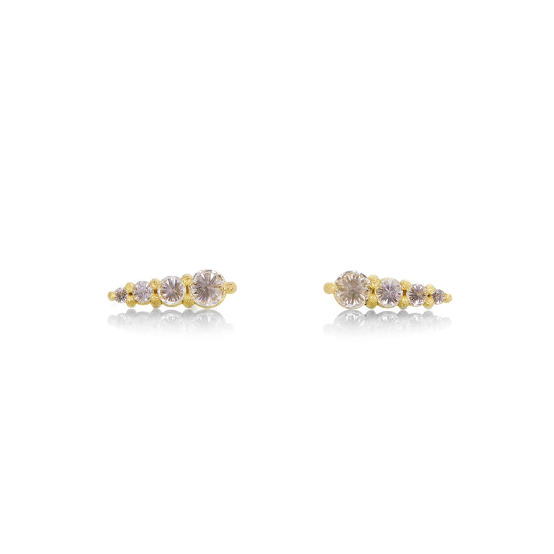 Todd Pownell Inverted Quadruple Diamond Studs | Quadrum Gallery