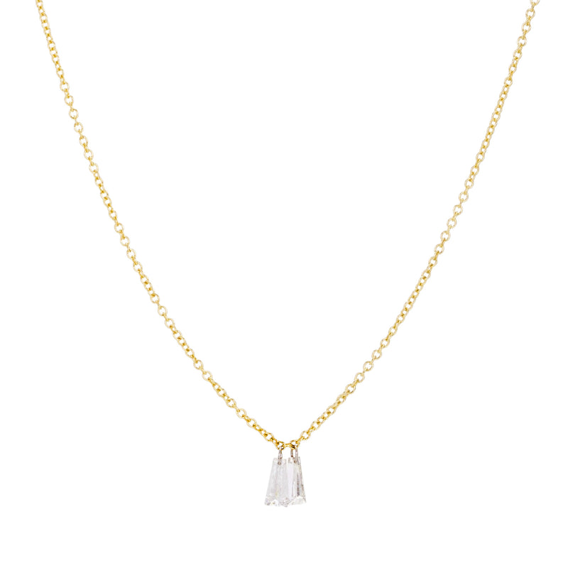 Todd Pownell Double Baguette Diamond  Pendant Necklace | Quadrum Gallery