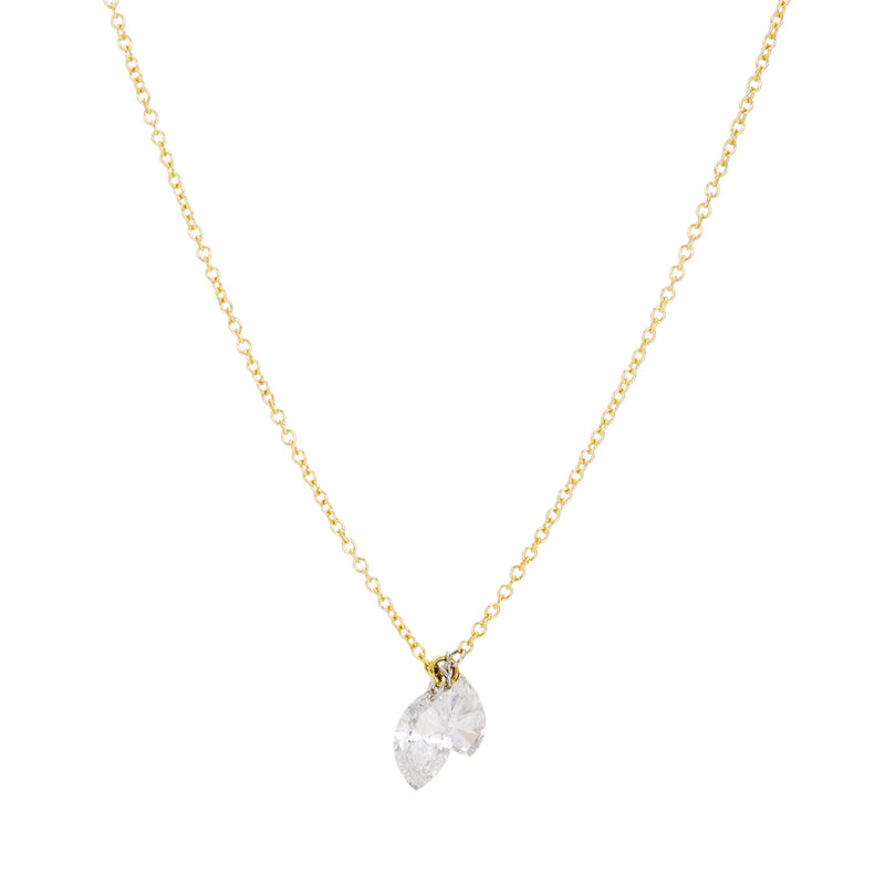 Todd Pownell 18k Double Marquise Diamond Pendant Necklace | Quadrum Gallery