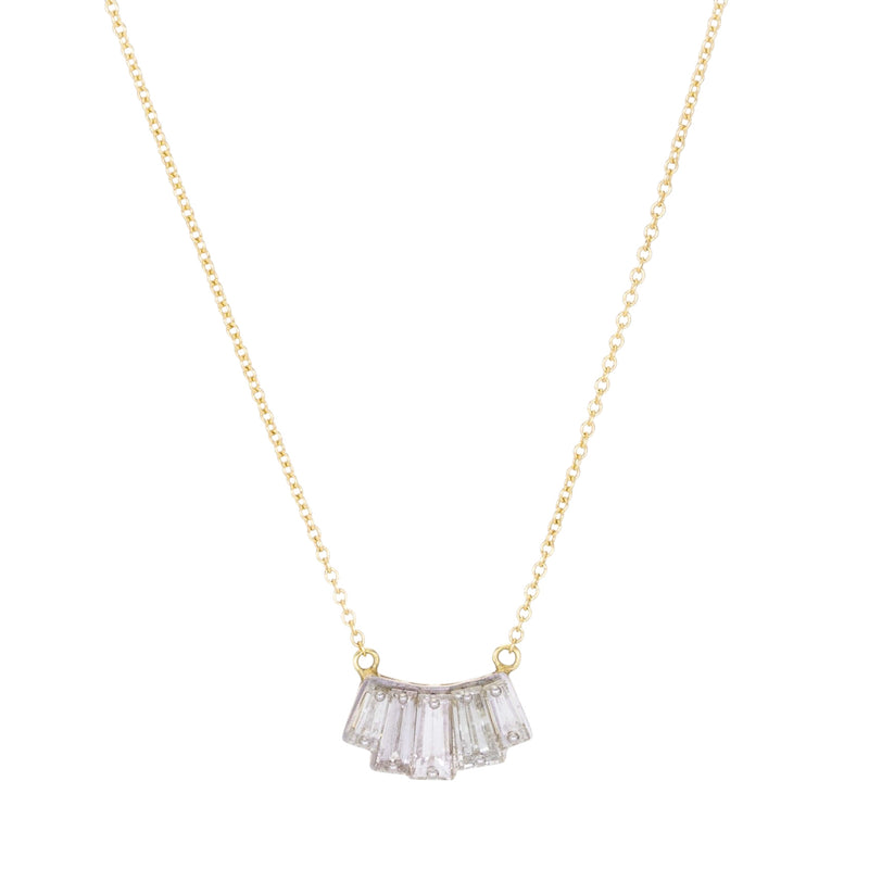 Todd Pownell Tapered Baguette Diamond Pendant Necklace | Quadrum Gallery