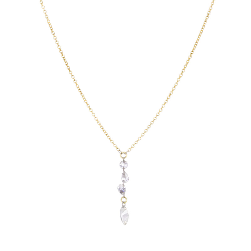 Todd Pownell Four Diamond Drop Necklace | Quadrum Gallery