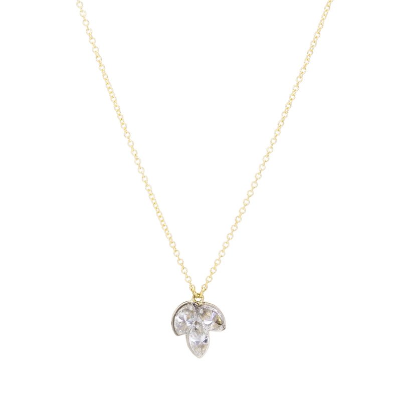 Todd Pownell Triple Inverted Marquise Diamond Pendant Necklace | Quadrum Gallery