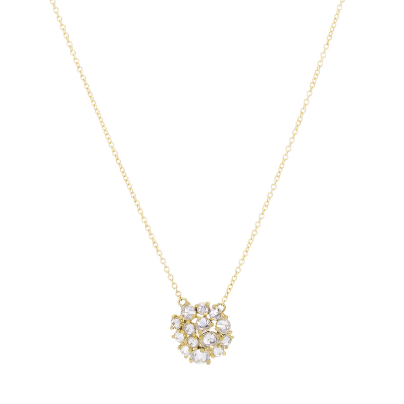 Todd Pownell Round Diamond Cluster Pendant Necklace | Quadrum Gallery