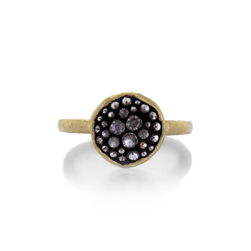 Todd Pownell 18k Crater Ring with Inverted Diamonds | Quadrum Gallery