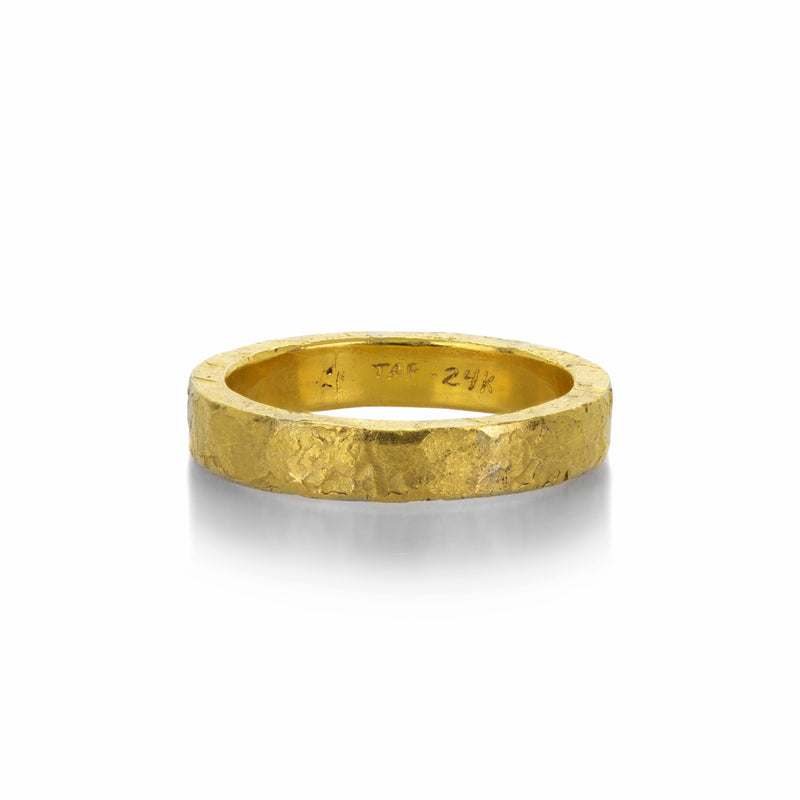 Todd Pownell 4mm Hammered 24k Band | Quadrum Gallery
