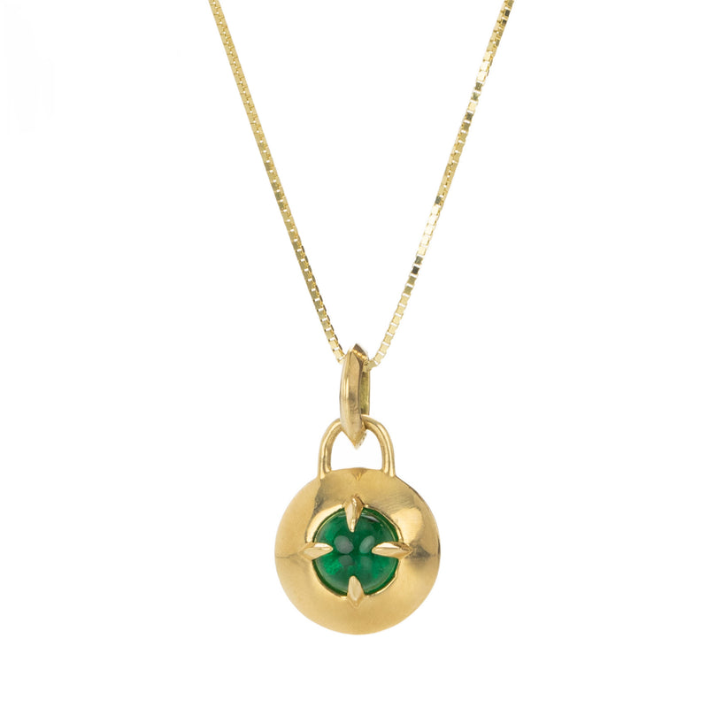Tamsin Rasor Emerald Jelly Bean Compass Pendant (Pendant Only) | Quadrum Gallery