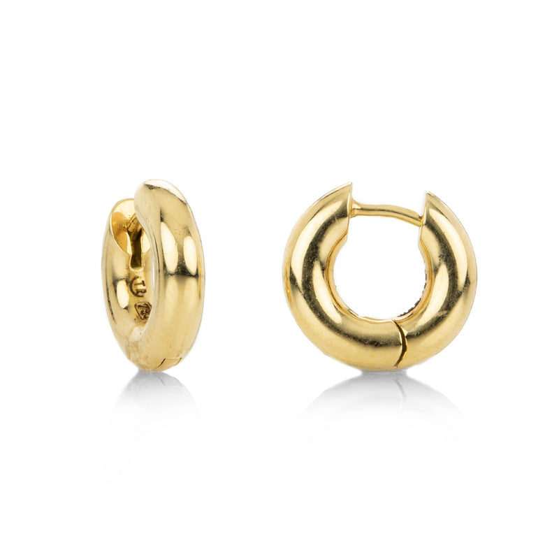 Tamsin Rasor 18k Gold Huggies | Quadrum Gallery