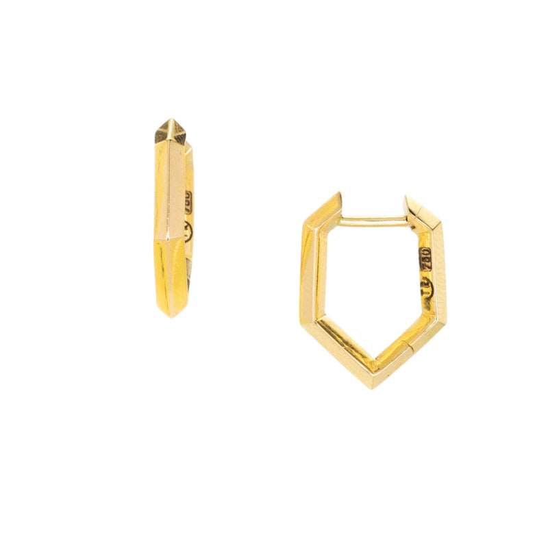 Tamsin Rasor Mini 18k Makhaira Hoops | Quadrum Gallery