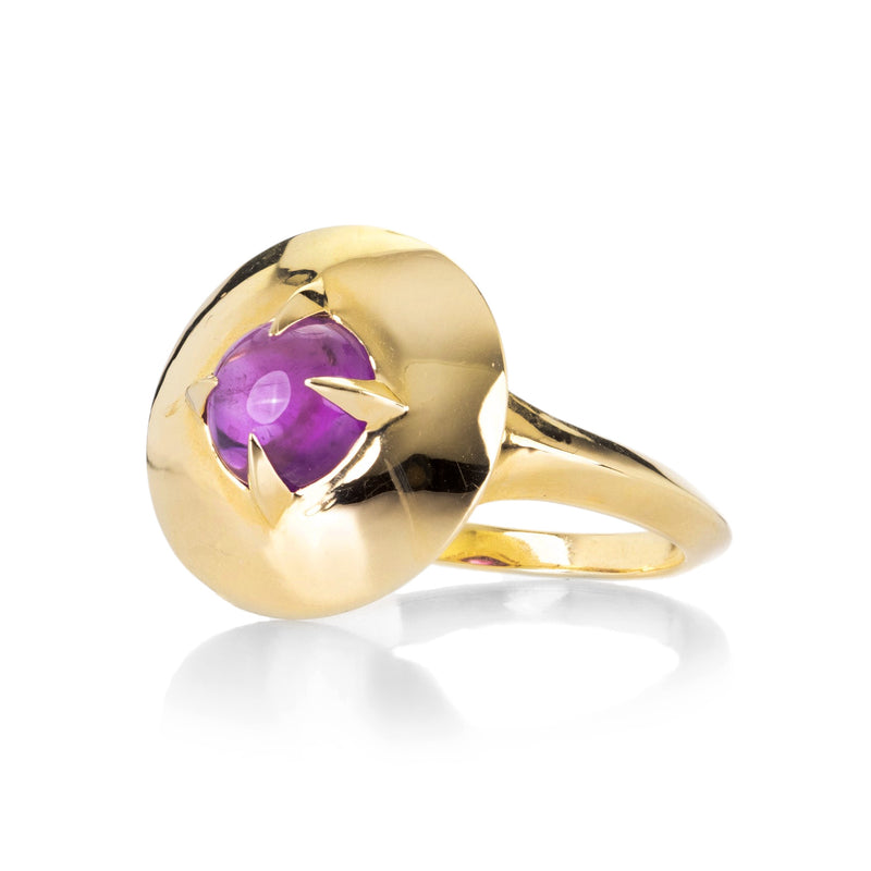 Tamsin Rasor Amethyst Compass Signet Ring | Quadrum Gallery