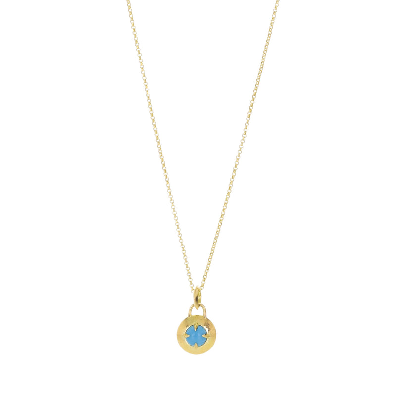 Tamsin Rasor Large Turquoise Compass Pendant (Pendant Only) | Quadrum Gallery