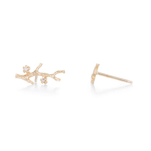 Victoria Cunningham 2 Flower Branch Studs | Quadrum Gallery