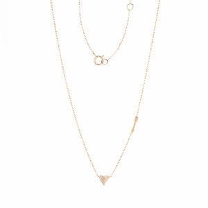 Victoria Cunningham Tiny Heart and Arrow Necklace | Quadrum Gallery