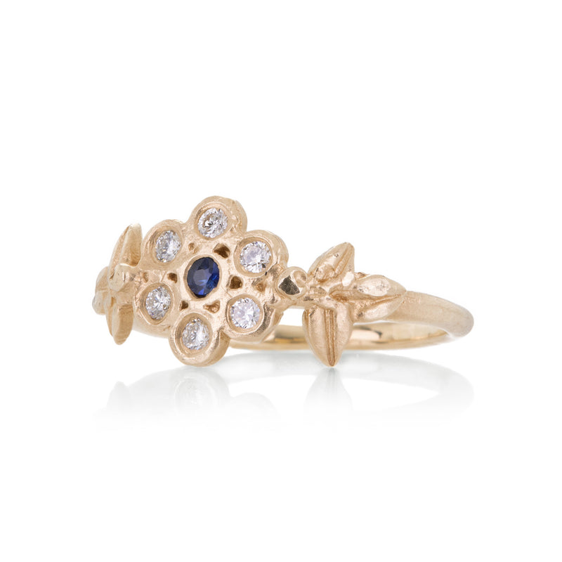 Victoria Cunningham Diamond and Sapphire Wildflower Ring | Quadrum Gallery