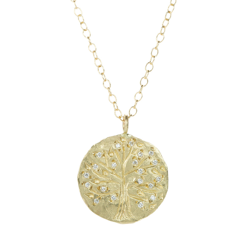Victoria Cunningham Medium Tree of Life with Diamonds Pendant Necklace | Quadrum Gallery
