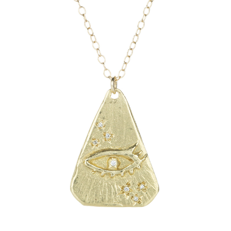 Victoria Cunningham Double Sided Buddha and Eye Necklace  | Quadrum Gallery