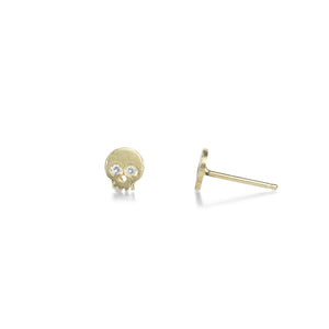 Victoria Cunningham Diamond Skull Stud Earrings  | Quadrum Gallery