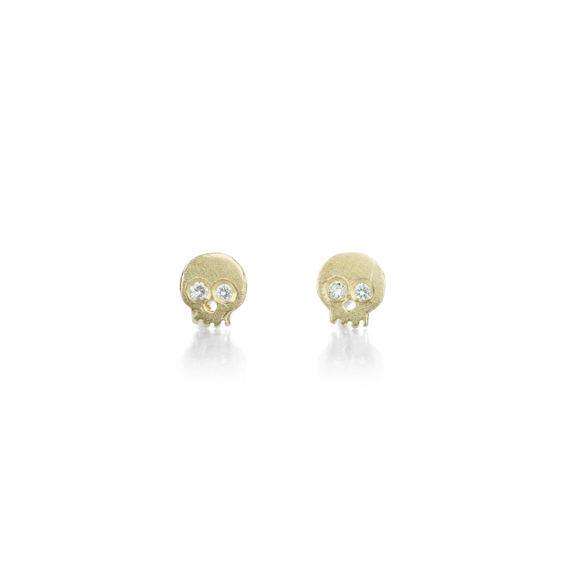 Victoria Cunningham Diamond Skull Stud Earrings  | Quadrum Gallery