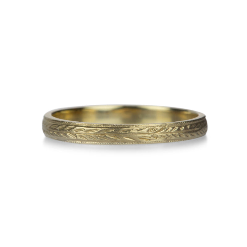 Victoria Cunningham 14k 2.5mm Engraved Band | Quadrum Gallery