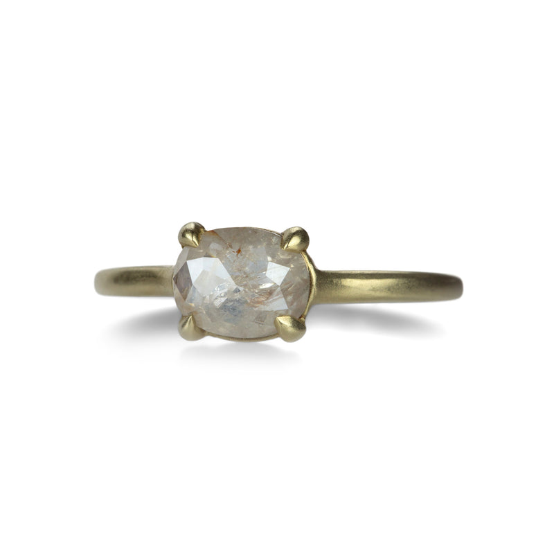 Victoria Cunningham 14k Rose Cut Rustic Diamond Solitaire Ring | Quadrum Gallery