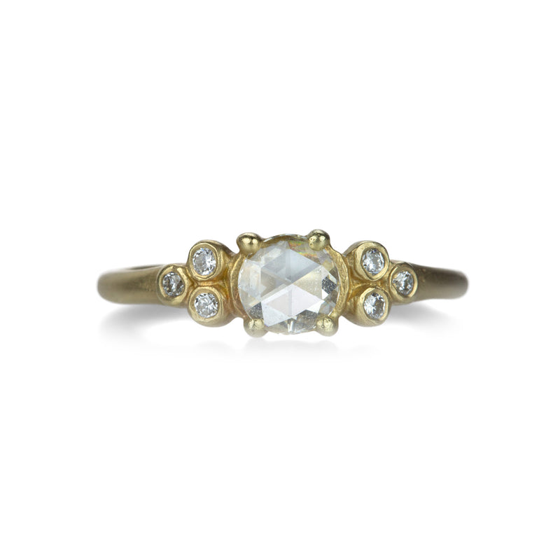 Victoria Cunningham 14k Rose Cut Diamond Ring with Six Accent Diamonds | Quadrum Gallery