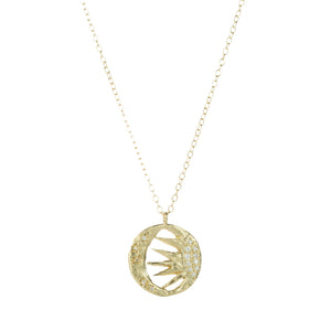 Victoria Cunningham Sunbeam and Crescent Necklace | Quadrum Gallery