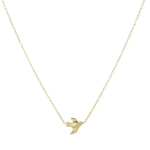 Victoria Cunningham 14k Tiny Bird Necklace | Quadrum Gallery