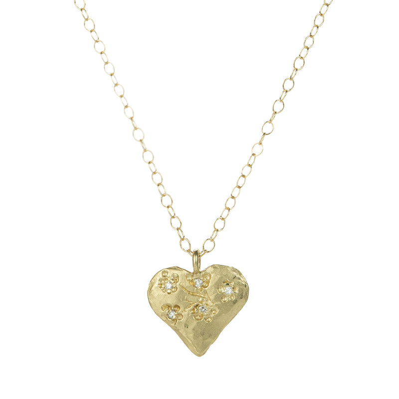 Victoria Cunningham Cherry Blossom Heart Necklace | Quadrum Gallery