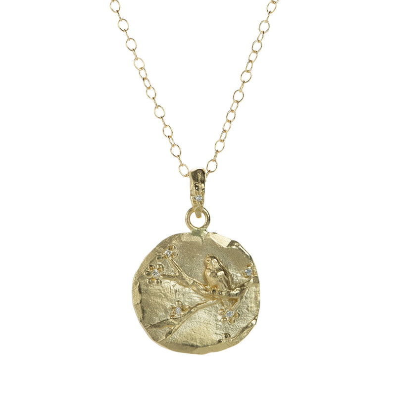 Victoria Cunningham Bird On Cherry Blossom Pendant Necklace | Quadrum Gallery