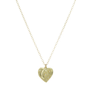 Victoria Cunningham 14k Heart with Moon and Stars Necklace | Quadrum Gallery